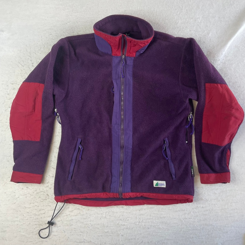 Mountain Equipment Co-op Fleece Jacket L Purple Vintage Polartec Full Zip